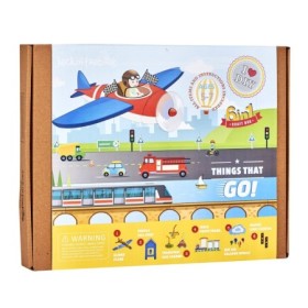Set educational Kit de creatie 6-in-1 diferite vehicule